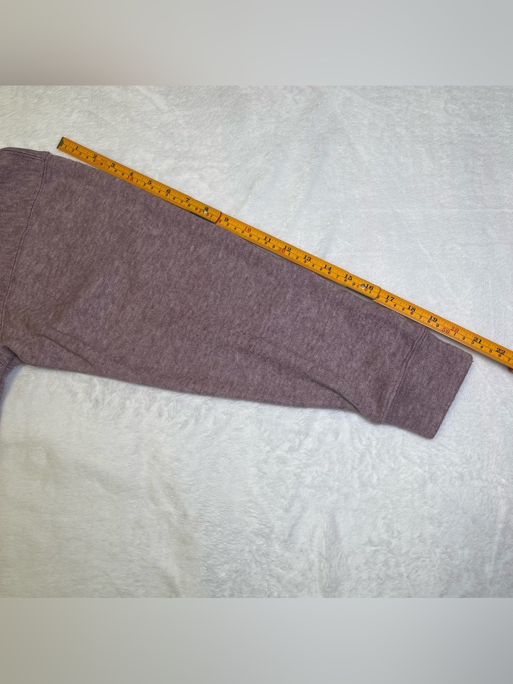 No Boundaries Men’s Medium Mauve Lavender Knit Hoodie Pouch Pocket Ultra Soft - Picture 9 of 9